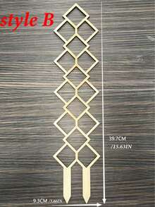 Square Hollow Pattern Plant Trellis, Provides Vertical Support For Potted Vines And Flowers; Space-Saving Gardening Support Rack Suitable For Indoor And Outdoor Use - Multicolor - View 11