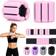 Adjustable Silicone Wrist And Ankle Weights Set (1 Pair/Single), 490g Waterproof Adjustable Silicone Weights, Suitable For Strength Training, Durable Waterproof Wearable Ankle And Wrist Weights, Suitable For Running, Fitness, Yoga And Swimming - Multicolor - View 1