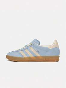 Adidas Originals Unisex GAZELLE INDOOR W Low-Top Athletic Casual Shoes LB5510 - Blue and White - View 1