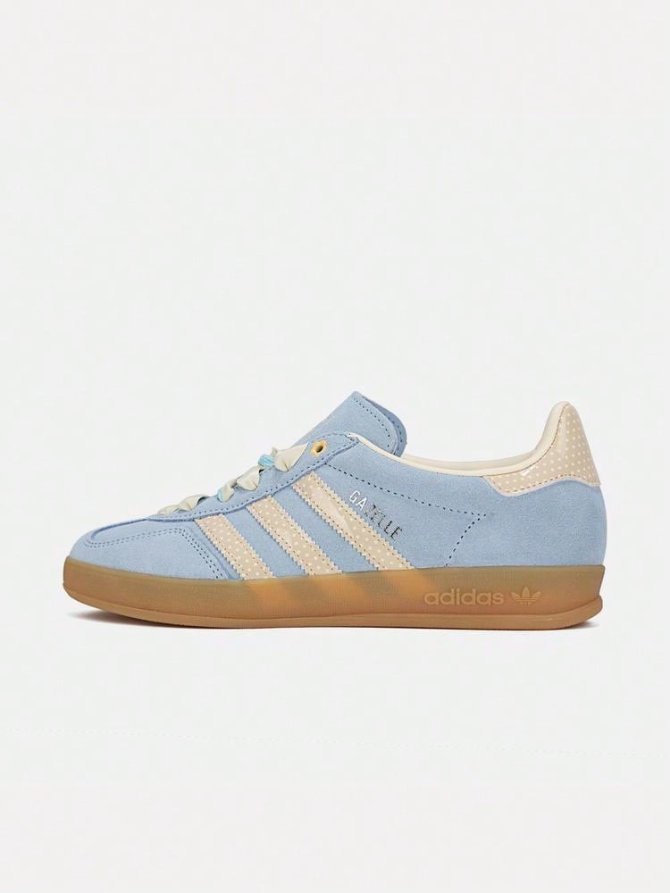 Adidas Originals Unisex GAZELLE INDOOR W Low-Top Athletic Casual Shoes LB5510 - Blue and White - View 1