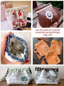 Storage Bag With Snap Closure For Earphones, Wallet, Jewelry, Coin Purse, Small Tools, DIY Coin Purse, Auto-Closing, Convenient And Quick Storage - A - View 6