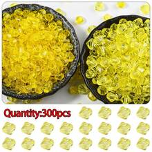 200-300顆 6/8mm 彩色透明雙尖塑膠散珠，DIY珠寶製作配件，適用於項鍊與手鍊 - 塑膠 - 查看 25