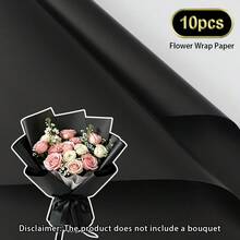 30/10/1入 雙色通用花藝包裝紙 彩色禮品包裝紙 花店手工DIY材料 情人節 母親節 聖誕節 感恩節 生日派對 婚禮 開業慶祝 花束裝飾 - 查看 18