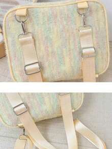 1pc Versatile 3-Way Japanese Style Fashion Backpack, Can Display 20cm Figurine, Embroidered Patterns On Both Sides, Practical JK Style Casual Large Capacity Shoulder Bag, Cute Anime-Inspired Crossbody Bag, Suitable For Daily Commute, Shopping, Displaying Figures, Student, Party, Travel, Gift - Multicolor - View 11