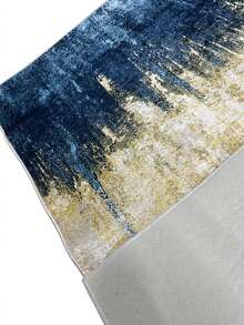 Vicenza Machine Washable Non-Slip Decorative Modern Vintage Kitchen Runner Hallway And Living Room Rug - Dusty Blue - View 3