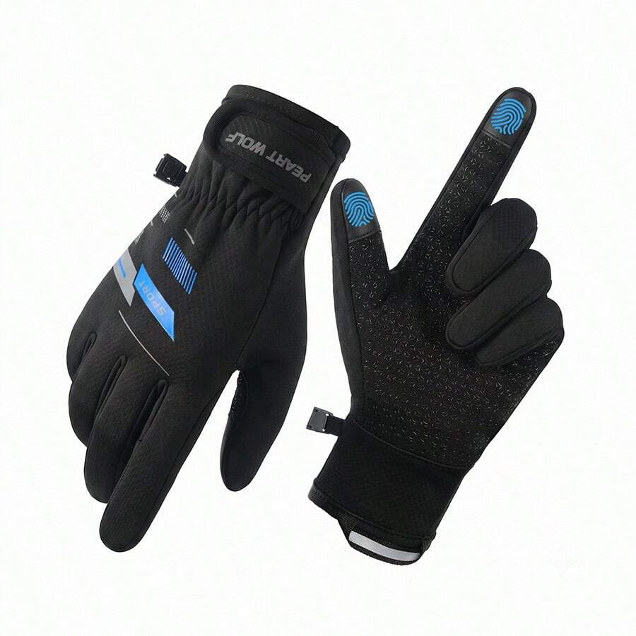 Men's Winter Touchscreen Warm Gloves, Suitable For Cold Weather Running, Cycling, Driving, Hiking, Biking, Working And Outdoor Activities - Sports 8902 - View 1