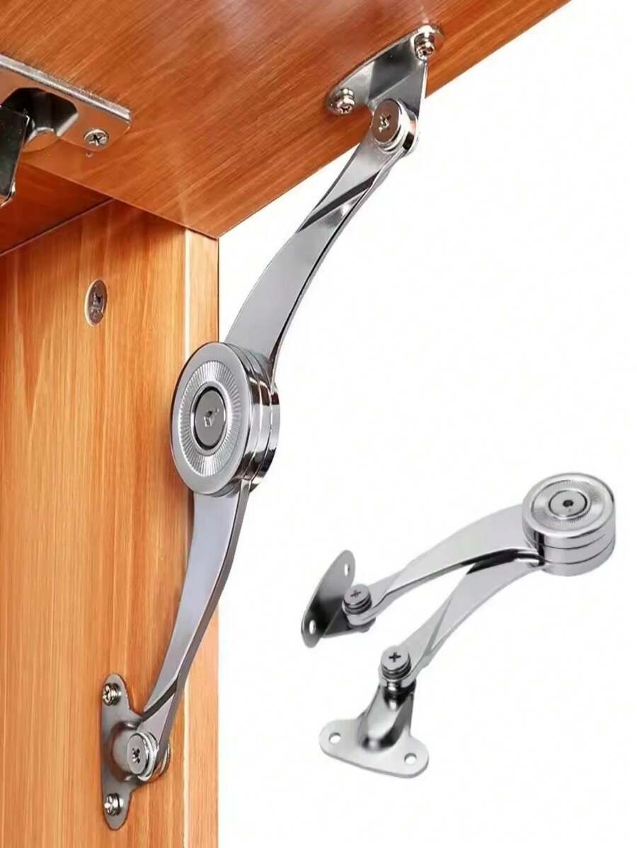 Bisagras hidráulicas de parada aleatoria para puerta de gabinete de cocina, bisagra ajustable pulida, herraje de soporte para tapa abatible de muebles - Barra de soporte - Ver 1