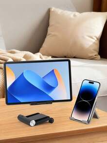 Random Color Foldable Phone Desktop Stand, Supports Multi-Angle Adjustment, Portable And Lightweight. Both A Great Tool For Slouchy People To Watch Shows And A Handy Assistant For Tablet Office Work - A - View 6