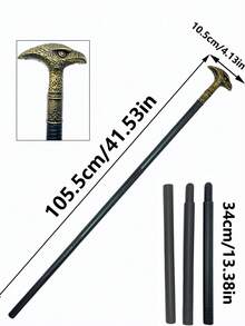 1pc 105-112cm Halloween Realistic Snake Head Skull Lion Head Dragon Head Eagle Head King Scepter Handheld Power Weapon Costume Prop Plastic Material Animal Staff Mixed Style Suitable For Halloween Festival Party Performance Costume Prop Daily Photo Prop - Multi-color - Hand-painted, Each One Is Unique - View 19