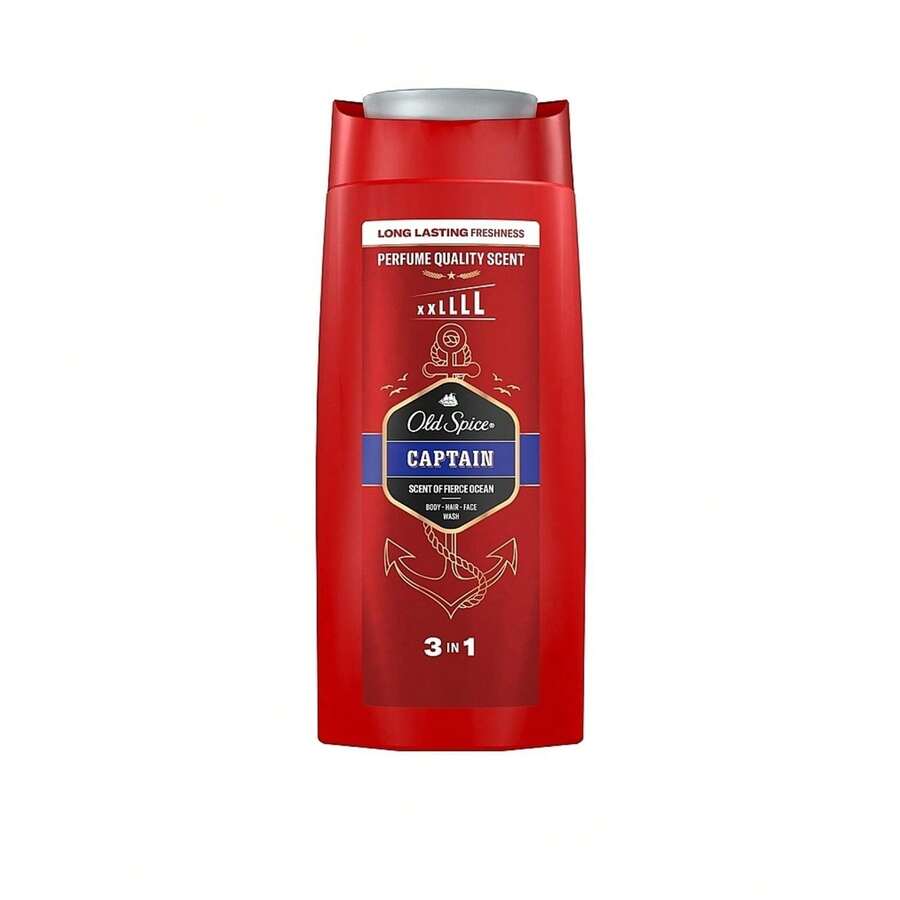 Old Spice أولد سبايس كابتن جل استحمام 3 في 1 سعة 675 مل - منتج تنظيف 3 في 1، برائحة منعشة - Sandalwood - مشاهدة 1