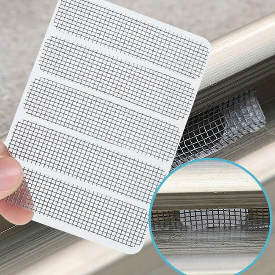 5/20/30/50pcs - Window & Door Screen Repair Patches, Adhesive Repair Kit, Indoor Insect & Fly Screen Mesh, Screen Door Repair Patch. Mosquito-Proof Self-Adhesive Screen Repair Patch, Hole Patch For Mosquito-Proof Door & Window, Drainage Hole Patch. Window Screen Repair Patch, Drainage Patch. Sealing Strip. Tools & Home Improvement.