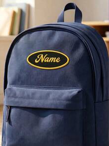 Custom Minimalist Name Patch, Personalized Badge, Suitable For Shirts And Bags, Embroidered Name, Custom Aesthetic Letter Label, Customizable Vintage Style Clothing Decoration, Daily Wear Fashion Accessory, Creative Backpack Decoration - Style I - View 7