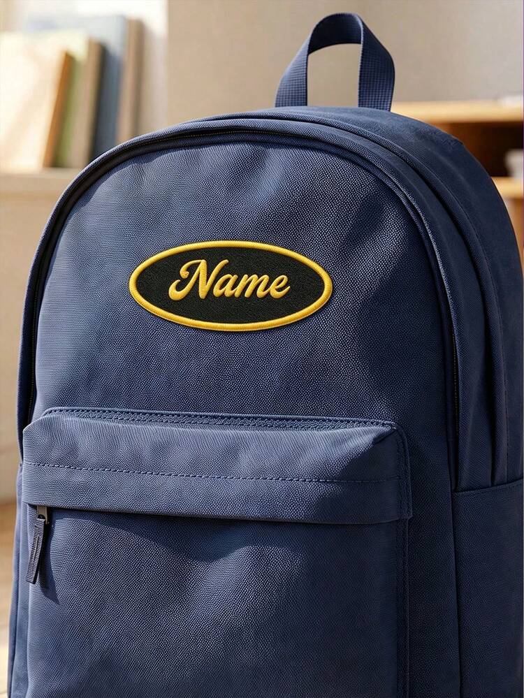 Custom Minimalist Name Patch, Personalized Badge, Suitable For Shirts And Bags, Embroidered Name, Custom Aesthetic Letter Label, Customizable Vintage Style Clothing Decoration, Daily Wear Fashion Accessory, Creative Backpack Decoration - Style I - View 7