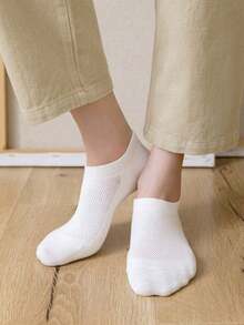 10/1 Pair Women's Invisible Boat Socks, Short Ankle Socks, Cute Socks For Girls, Suitable For All Seasons, Spring, Summer, Autumn, Winter; Mesh Breathable Design, Moisture-Wicking, Soft And Smooth Fabric; Suitable For Vacation, Sports, Casual, Business And Daily Wear, Multiple Colors Available - Multicolor - View 6