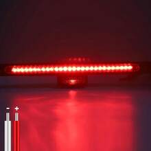 LED 高裝式第三煞車燈，超亮紅色車頂停止信號燈，通用車輛後方警示燈，易安裝輔助煞車尾燈，汽車外觀改裝替換照明配件，適用於 SUV、廂型車、卡車 - 高位煞車燈 - 查看 4
