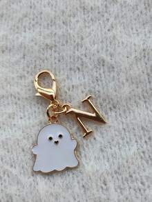 1 Buah Liontin Hantu Paduan Seng dan Gantungan Kunci Bertanda Huruf, Aksesori untuk Tas, Ransel, Dompet, Tas Dokumen, Kunci Mobil, Hadiah Pesta Liburan, Hadiah Ulang Tahun, Hadiah Hari Ibu/Hari Ayah, Hadiah Kembali ke Sekolah/Wisuda, Hadiah Halloween, Gantungan Kunci Buatan Tangan Kreatif - MultiWarna - View 31