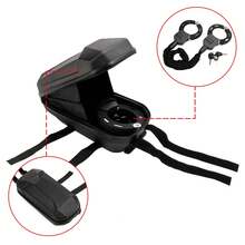 Motorcycle Bike Electric Scooter Lock With Key 60cm Chain Lock Anti Theft W/Bag - Black - View 6