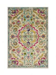 Vicenza Machine Washable Non-Slip Decorative Modern Vintage Kitchen Runner Hallway And Living Room Rug - Red and White - View 2