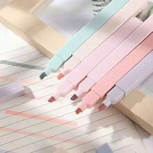 12Pcs Macaron‑Colored Highlighter Set,Soft Chisel Tip Large‑Capacity No‑Bleed Highlighters,Smooth Ink Flow For Highlighting,Ideal For Journaling, Note‑Taking & Doodling, Back‑To‑School&Office Stationery For Teens Ages 14+School Supplies,Halloween - Multiple Styles - View 6