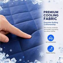 AVXLRQ Almohadilla refrescante de verano (sin funda de almohada): agradable para la piel, transpirable, fresca para dormir, protección elástica para el colchón, resistente a las arrugas y a la decoloración, lavable a máquina, varios colores para elegir. Color aleatorio. - Negro - Ver 5