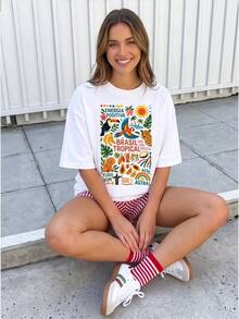 Women T-Shirts - 白色 - 查看 1
