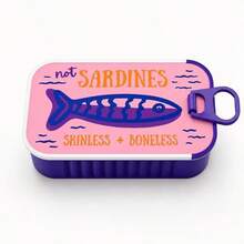 Creative Sardine Can Portable Jewelry Box, Fish Bone Necklace Anti-Tangle Storage Box, 1 Jewelry Box + 2 Fish Bones, Travel Mini Ring Earring Jewelry Organizer, Travel Jewelry Organizer Box, Portable Jewelry Storage Box, Suitable For Gift Or Personal Use, Travel Essential - Multicolor - View 9