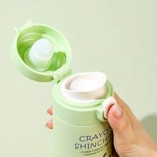 Miniso 蠟筆小新奶油風便攜旅行保溫水杯 450ml/15.22oz 長效保溫 通勤戶外補水 (1個) - 彩色 - 查看 4