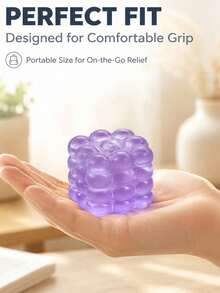 1pc New Malt Squeeze Cube Toy, Ultra-Thin Malt Squeeze Toy, Soft Slow Rebound Water Cube Toy, Grape Texture, Slow Rebound, Durable, Suitable For Adults, A Holiday Surprise Gift, Holiday/Birthday Gift - View 7