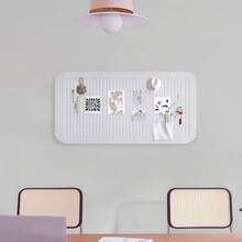1pc Drill-Free Vertical Striped Felt Board, Suitable For Photo Wall Display, Student Memo, Office And Classroom Bulletin Board, Supports Notes, Photos, Posters And DIY Decoration, Suitable For Multiple Scenarios - Message Board - View 8
