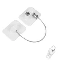 1 Set Refrigerator Chain Lock, Cold-Resistant Lock, Safety Cabinet Lock, Suitable For Kitchen, Openable Furniture, Sliding Cabinets, Drawers And Toilet Lids - One Size - View 12