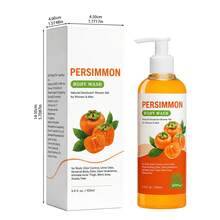 Persimmon Extract Body Wash, Refreshing Oil Control Moisturizing Soothing Brightening, Deodorizing Body Odor, Pump Transparent Bottle, Unisex Full Body Cleansing, 3.4 Fl Oz - Persimmon - View 9