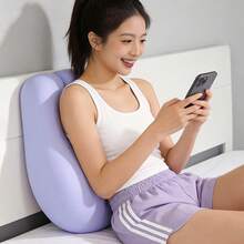 1pc Multi-Functional Bed Lounge Cushion, Soft Ergonomic Support Pillow, Portable Relax Cushion For Reading Gaming Rest On Bed - 1PC - View 4