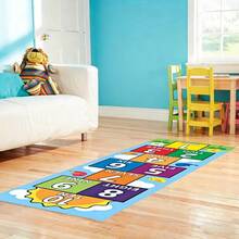 1 buah Taplak Meja Tema Hopscotch, Ukuran 80 X 120/160cm, Dicetak dengan Angka Warna-warni dan Pola Burung, Dapat Digunakan Kembali dan Dicuci, Cocok untuk Rumah, Ruang Tamu, Kamar Tidur, Ruang Bermain, Pesta dan Perayaan - Beraneka warna - View 7