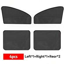 Car Window Sunshade, Sunshade Side Window Breathable Mesh Sunscreen, Anti-Ultraviolet And Heat, Universal, Suitable For Most Cars, Easy Magnetic Installation, Suitable For Camping, Travel, Nap. - A - View 12