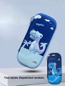 1pc Boy/Girl 3D Dinosaur Astronaut Pencil Case, Hard Pencil Box, Large Capacity Stationery Pencil Pouch For Kids, Back To School , First Day Of School - Multicolor - View 12