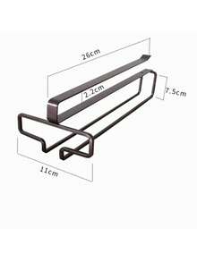 1/2/3pcs Under Cabinet Wine Glass Rack, Stemware Storage Rack, Kitchen Hanging Metal Glass Holder, Space-Saving, Easy Installation, Non-Slip, No-Drill Glassware Storage Rack, Suitable For Kitchen, Bar, Cafe - Multicolor - View 26