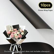 30/10/1入 雙色通用花藝包裝紙 彩色禮品包裝紙 花店手工DIY材料 情人節 母親節 聖誕節 感恩節 生日派對 婚禮 開業慶祝 花束裝飾 - 查看 14