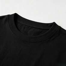 Camisetas de mujer de algodón puro con estampados originales de animales, plantas y letras en varios estilos, perfectas para vacaciones, estilo urbano, días festivos y fiestas. - Negro - Ver 3