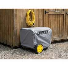 Weather-Resistant Storage Cover For 2800-4750-Watt Portable Generators - Gray - View 7