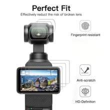 7件組 Osmo Pocket 3/4 相機配件套件,包含 3片螢幕保護貼 + 3片鏡頭保護貼 + 1個防滑桌面支架(黑色),9H 鋼化玻璃螢幕保護貼,矽膠防滑桌面底座 - 查看 4