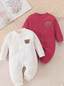 Nika Baby Acalanto Baby Romper Set - 紅色 - 查看 2