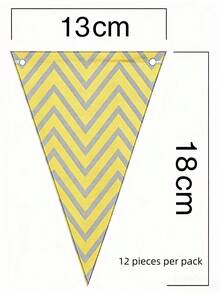 Multi Colored Triangular Flags Are Used For Wedding Banquets, Birthdays, Parties, Holiday Decorations, And Reusable Indoor And Window Background Hanging Decorations - Triangle Bunting - View 11