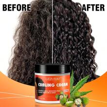 Curling Cream, Infused With Black Castor Oil, Long-Lasting Frizz Control, Moisturizing And Soft Hold, Provides Deep Hydration, Enhances Curl Definition And Shine, Styling Conditioner Cream, Suitable For Wavy And Curly Hair - Cream - View 7