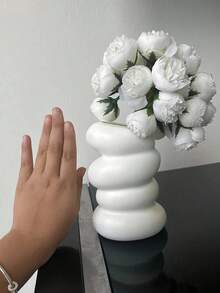 Nordic Style Spiral Vase, Creative Flower Vase, Desktop Vase Decoration, Living Room, Office, Balcony Creative Container Ornament, Suitable For Dry And Wet Flowers, Home Desktop Decoration, Home Essential - Spiral Vase - View 3