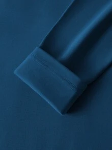 男士保暖發熱內衣套裝 時尚休閒底層 秋/冬長內衣與保暖長褲 - 藏蓝色 - 查看 4