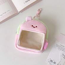 1pc Original Cute House-Shaped Cotton Doll Display Bag, Plush Doll Storage Bag, Anime Figure Dust-Proof Hanging Bag - A - View 14
