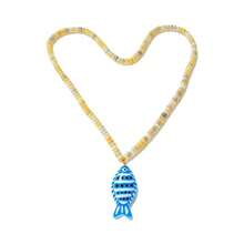 Women's Fashion Bohemian Style Resin Fish & Natural Stone Bead Necklace Accessory, Beach Party Jewelry Gift - Stone Pendant Necklace - View 8