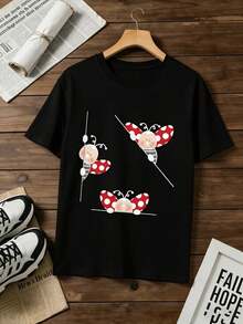 Women T-Shirts - 黑色 - 查看 8