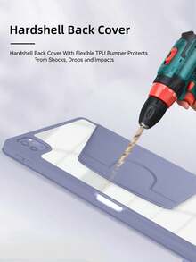 DANYCASE 360°旋转保护壳，兼容A16 Air 11/13 M3 2025、Mini 7 A17Pro 2024、Air 11/13 M2 2024、Pro 11/13 M4 2024、Pro 11、Pro 12.9、Air 5/4 10.9（第十代）、7/8/9、Mini 6、Pad SE 11英寸 - 紫色 - 查看 9