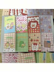 10PCS/Cute Mini Pocket Notebooks For Back To School Season, Cartoon Animal And Floral Pattern Exquisite Diary, Portable Memo Notebook, Suitable For Teenagers, Students, Office Stationery And Daily Note Pads - Multiple Styles - View 10